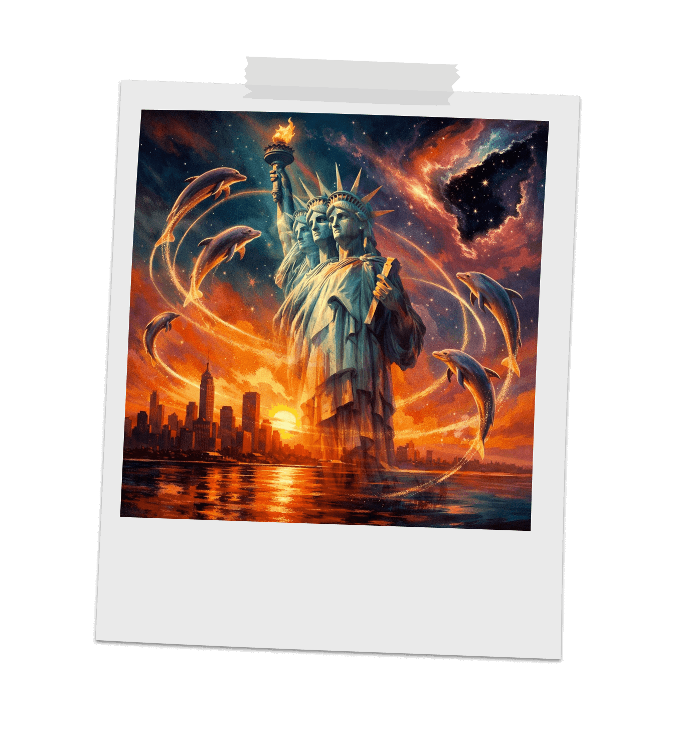 23: Delfini in Kip svobode 🗽